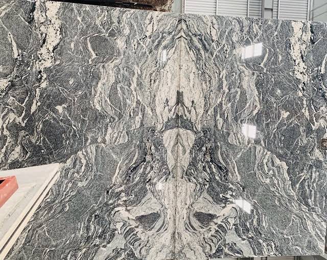 Tranh đá tự nhiên granite màu ghi